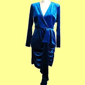 NWT -  NY&CO Blue Velvet dress (S)
